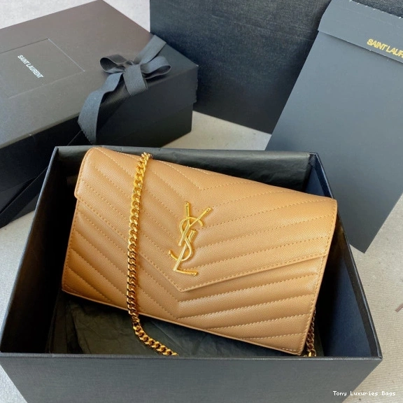 Tony Luxuries WALLET CASSANDRE CHAIN MATELASSÉ YSL 0723
